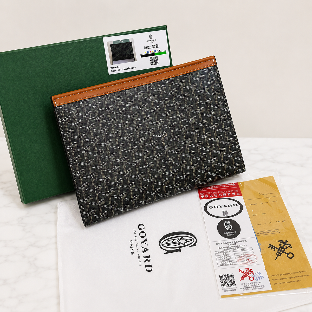 Goyard Sénat MM Zip Pouch – Signature Goyardine Canvas Edition