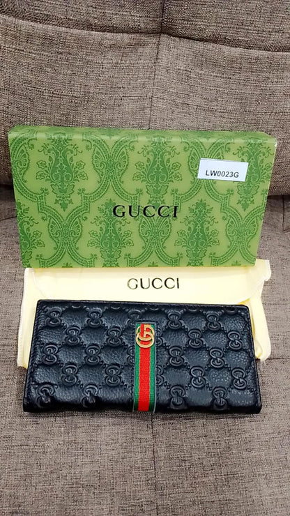 Gu-cci GG Embossed Long Wallet Style