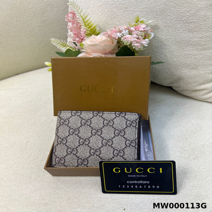Gu-cci GG Monogram Bi-Fold Wallet Style