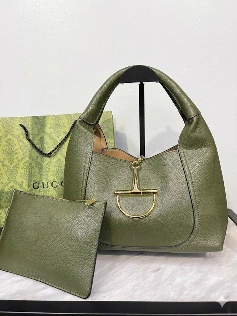 Gu-cci Softbit Maxi Shoulder Bag (Leather)