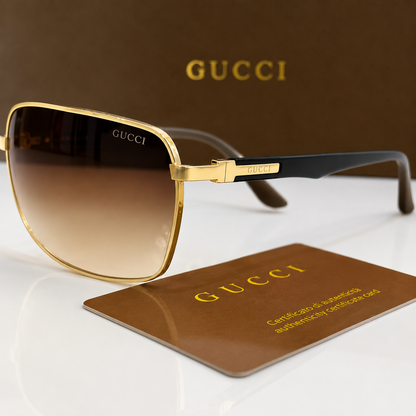 Gucci Aero Shield Metal Sunglasses