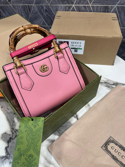 Gu-cci Diana Mini Bamboo Top Handle Bag