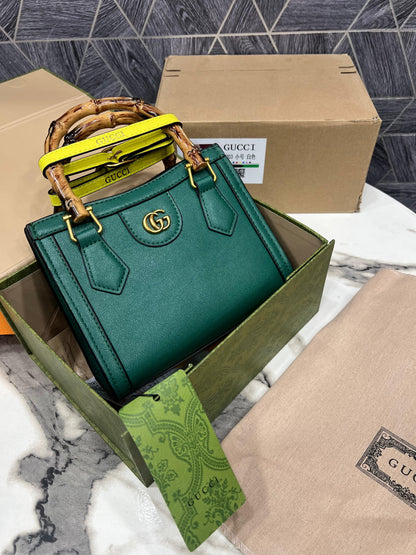 Gu-cci Diana Mini Bamboo Top Handle Bag