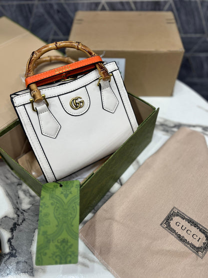 Gu-cci Diana Mini Bamboo Top Handle Bag