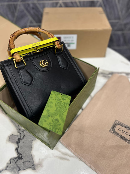 Gu-cci Diana Mini Bamboo Top Handle Bag