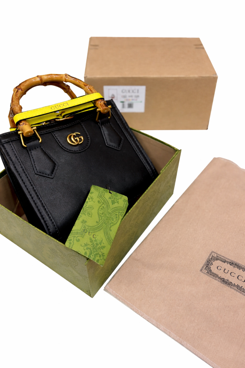Gu-cci Diana Mini Bamboo Top Handle Bag