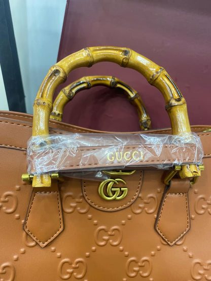Gucci Diana Small Tote Bag in GG Embossed Leather