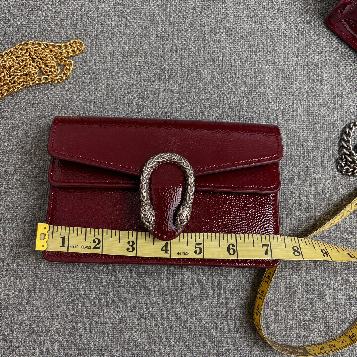 Gucci Dionysus Mini Bag - Burgundy with Golden Hardware
