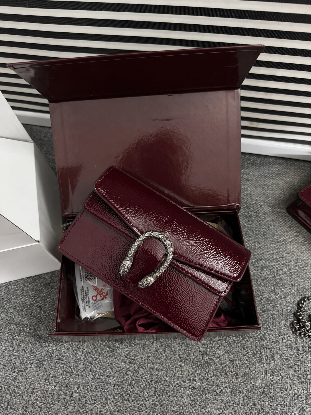 Gucci Dionysus Mini Bag - Burgundy with Golden Hardware