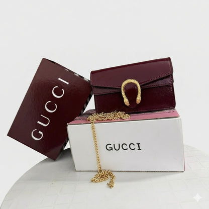 Gucci Dionysus Mini Bag - Burgundy with Golden Hardware