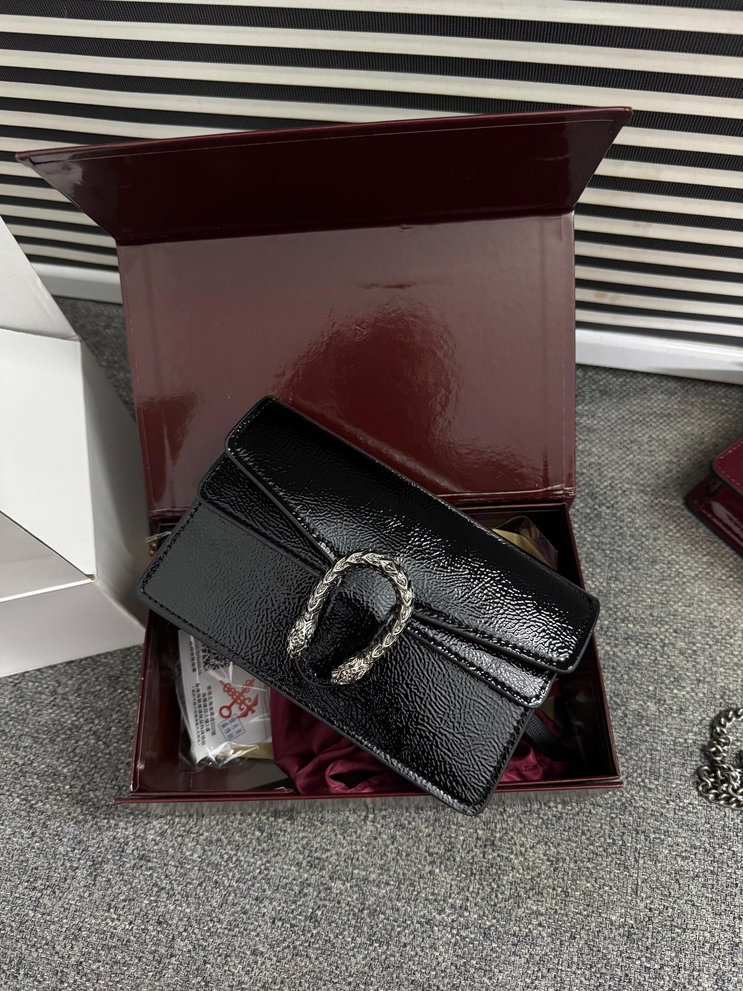 Gucci Dionysus Mini Bag - Black with Silver Hardware