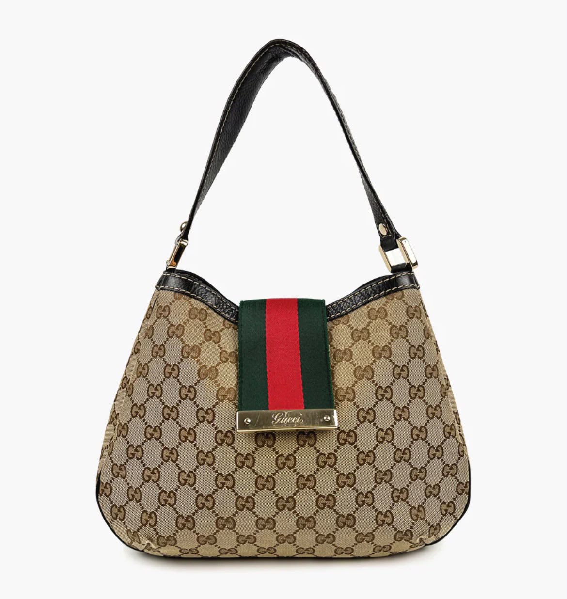 Gucci GG Canvas New Ladies Web Hobo Bag