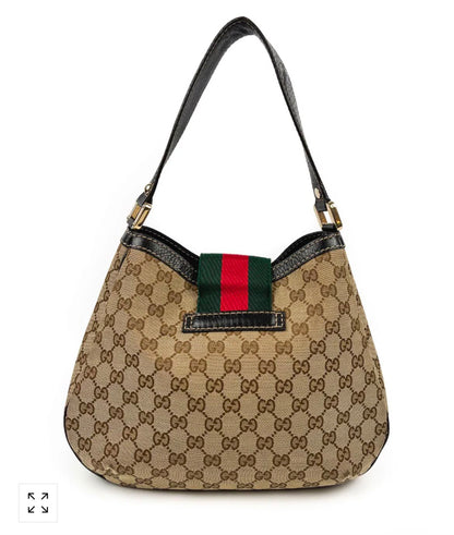 Gucci GG Canvas New Ladies Web Hobo Bag