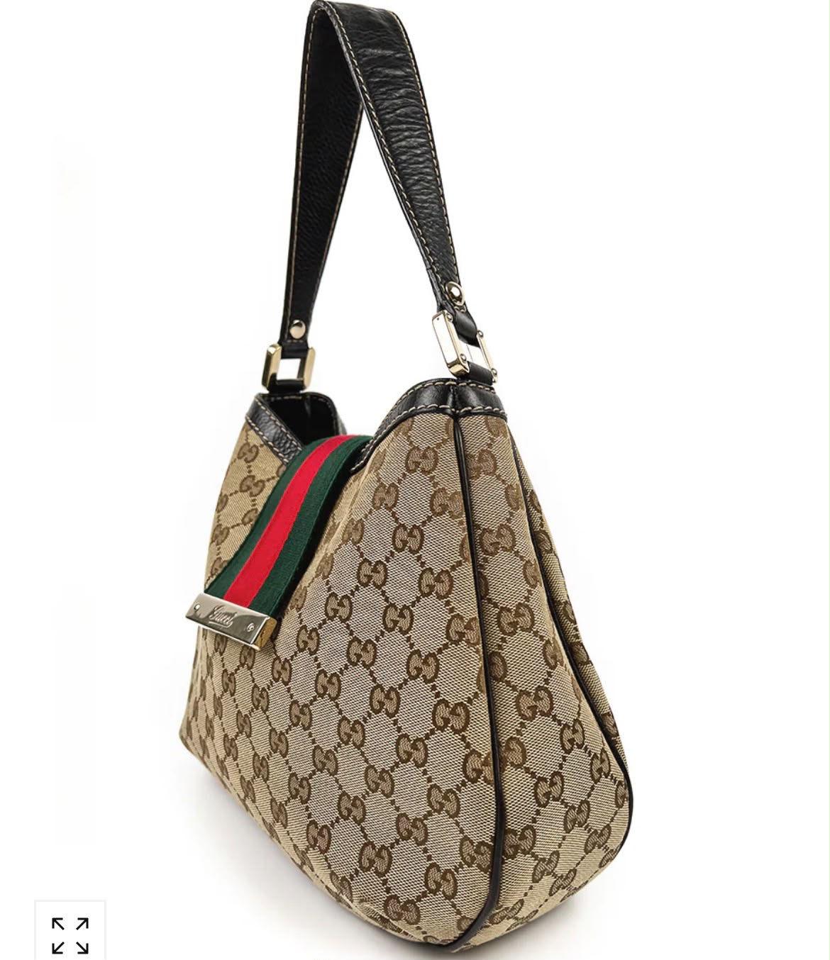Gucci GG Canvas New Ladies Web Hobo Bag