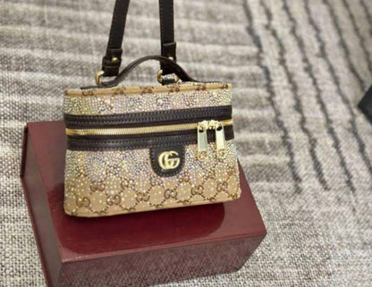 Gucci GG Crystal Vanity Top Handle Bag