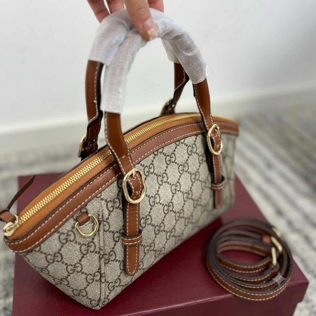 Gucci GG Emblem Small Top Handle Bag