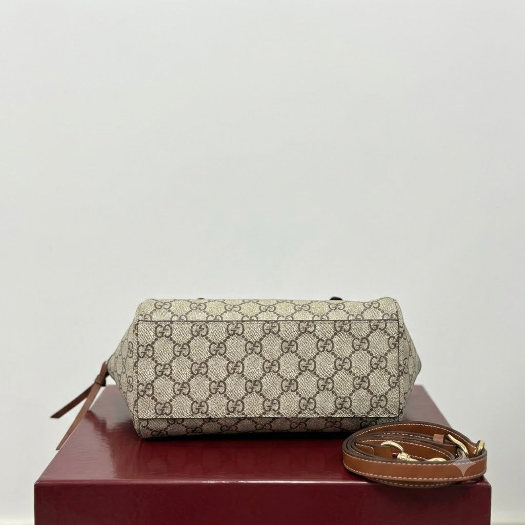 Gucci GG Emblem Small Top Handle Bag