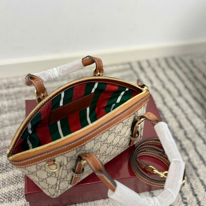 Gucci GG Emblem Small Top Handle Bag