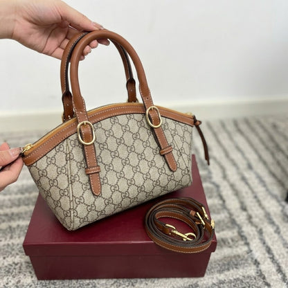 Gucci GG Emblem Small Top Handle Bag