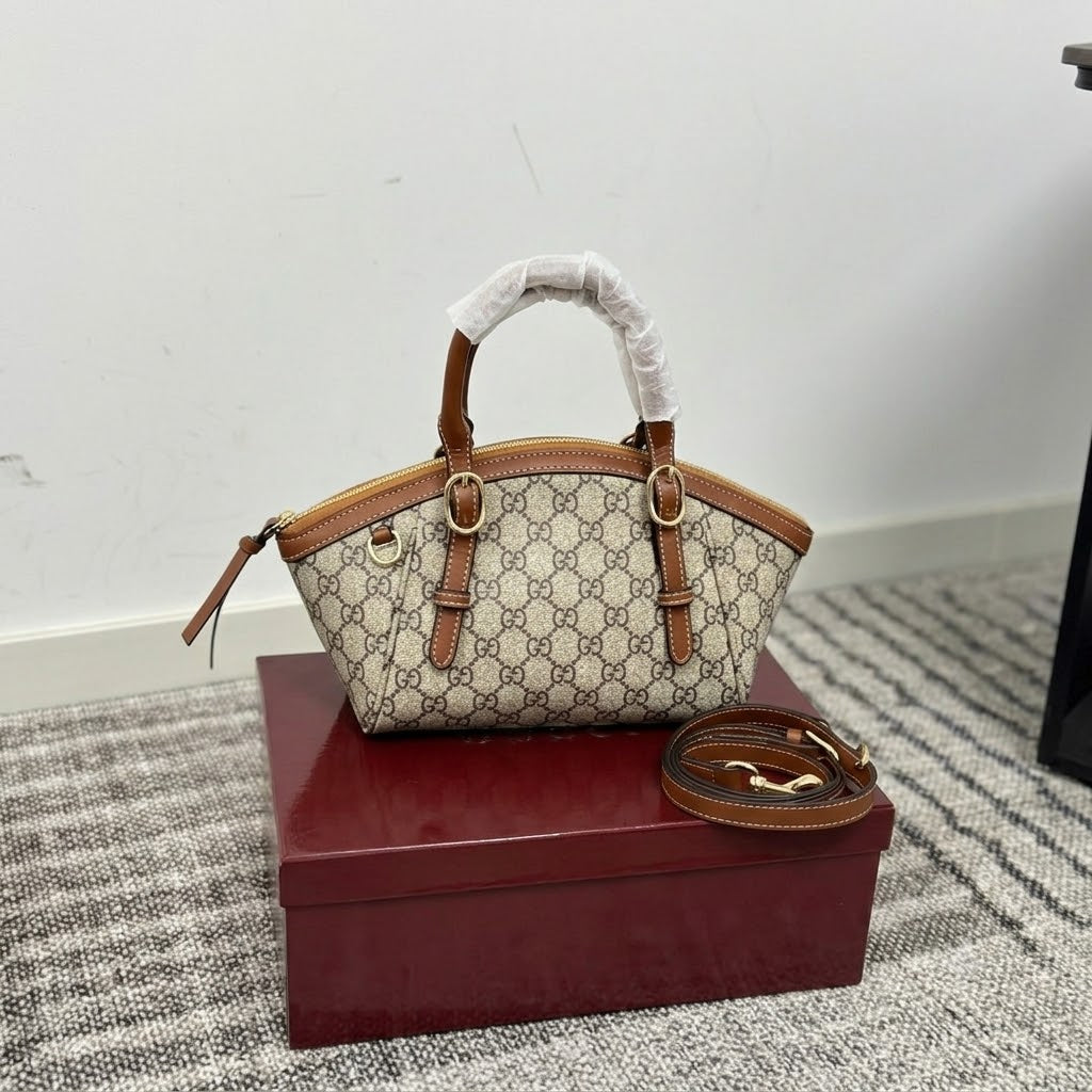 Gucci GG Emblem Small Top Handle Bag