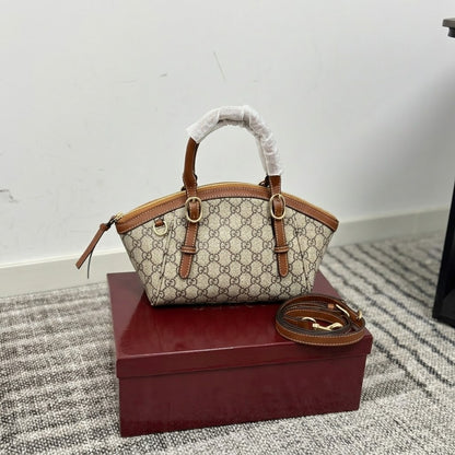 Gucci GG Emblem Small Top Handle Bag