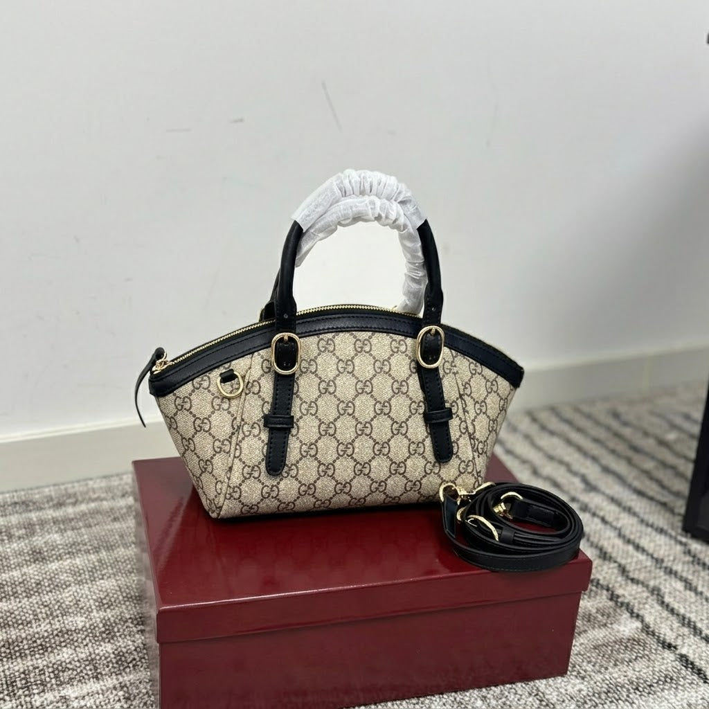 Gucci GG Emblem Small Top Handle Bag