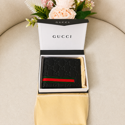 Gucci GG Embossed Bi-Fold Wallet – Black Edition