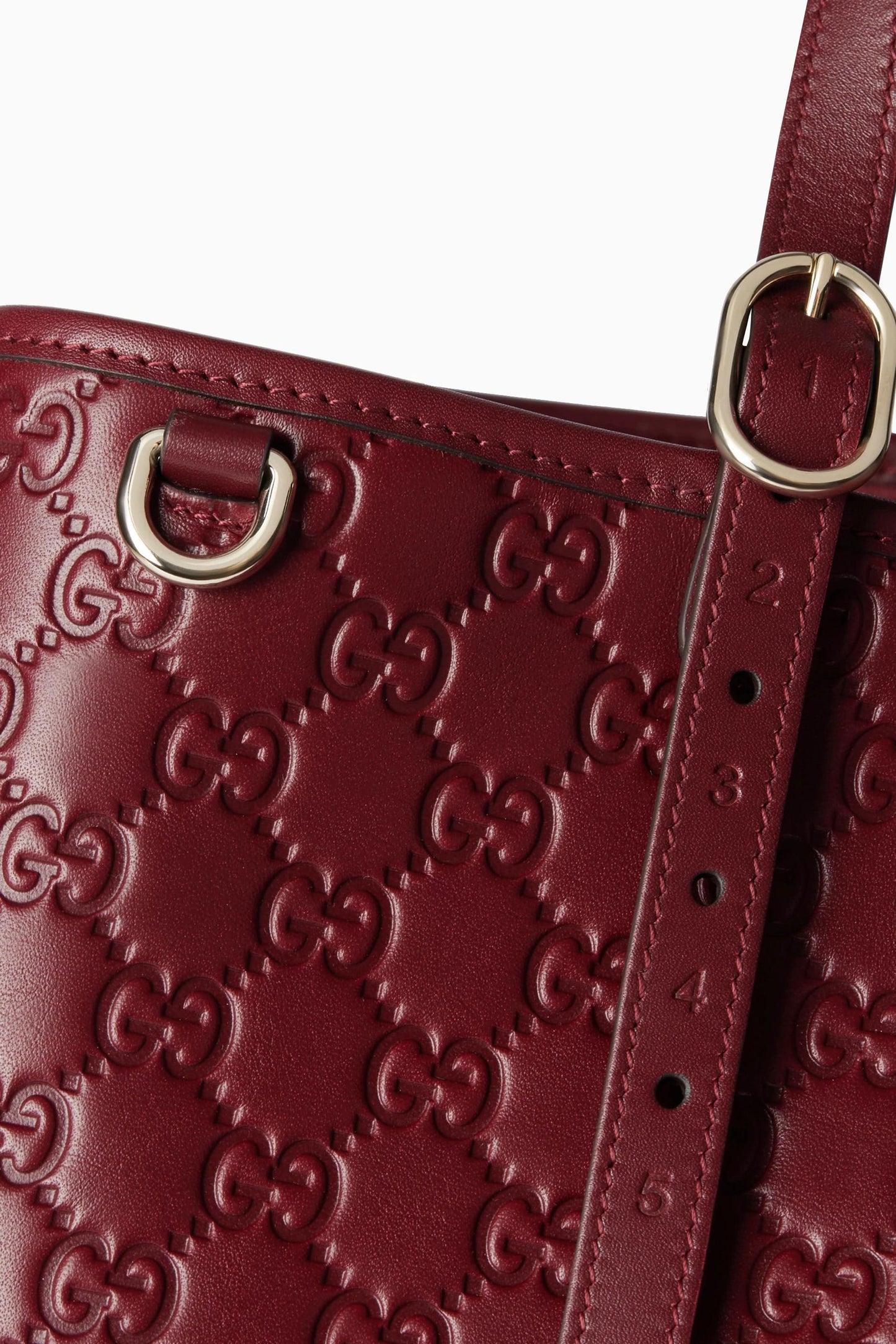 Gucci GG Embossed Leather Tote Bag