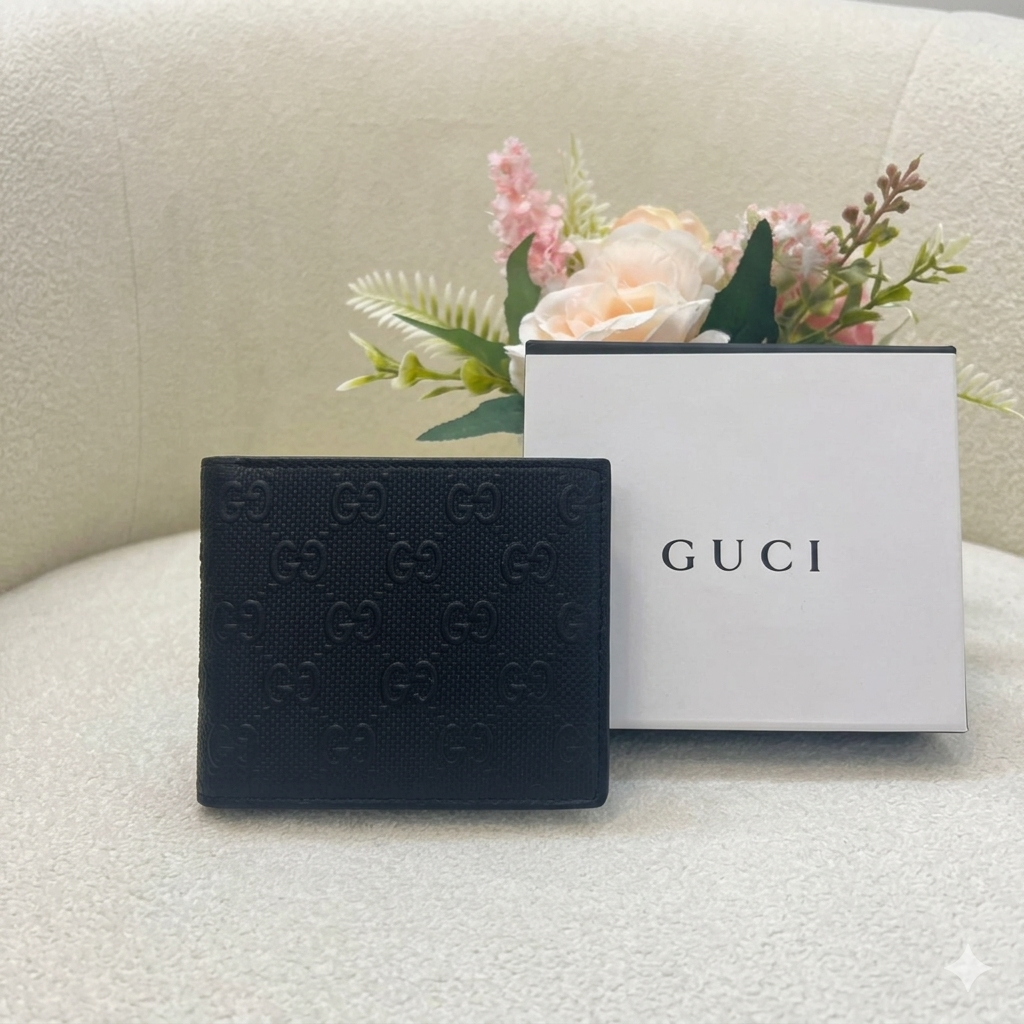 Gucci GG Embossed Leather Wallet