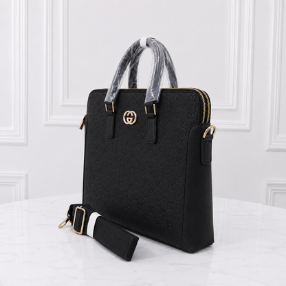 Gucci GG Embossed Premium Laptop Briefcase