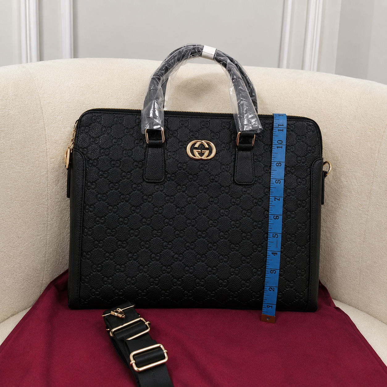 Gucci GG Embossed Premium Laptop Briefcase