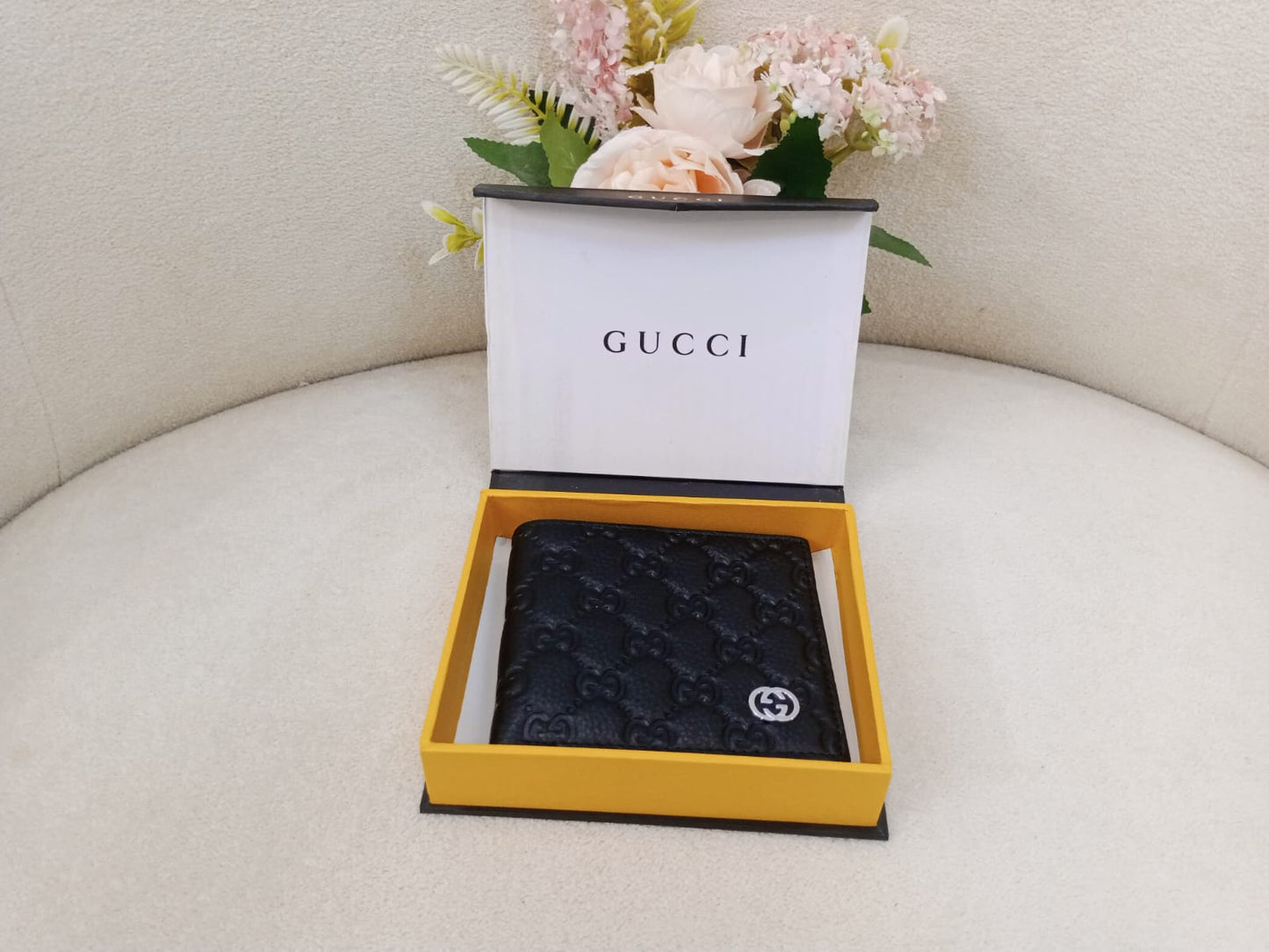 Gucci GG Embossed Premium Leather Bifold Wallet