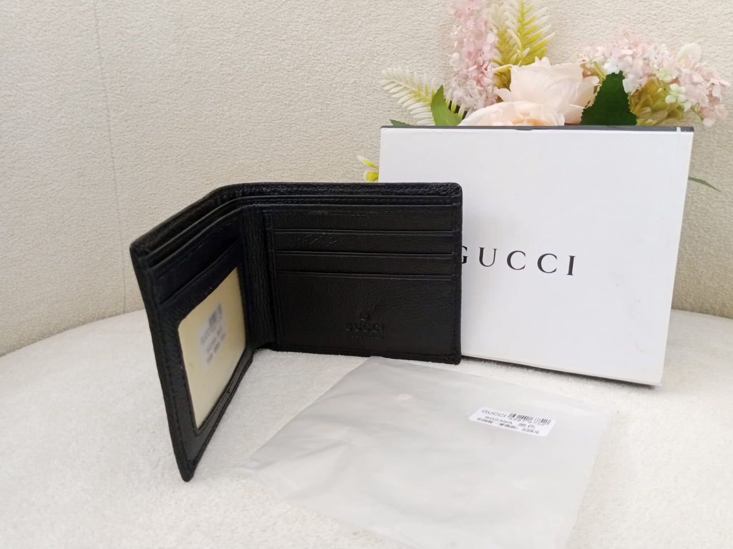 Gucci GG Embossed Premium Leather Bifold Wallet