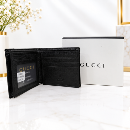 Gucci GG Embossed Web Stripe Bifold Wallet