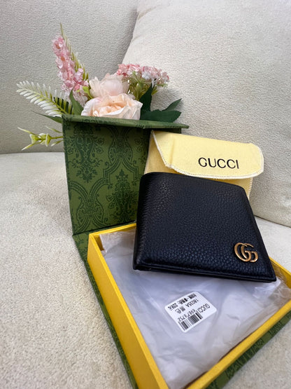 Gu-cci GG Logo Leather Wallet Style