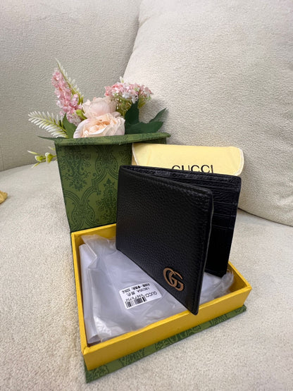 Gu-cci GG Logo Leather Wallet Style