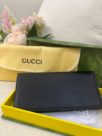 Gu-cci GG Logo Long Wallet Style