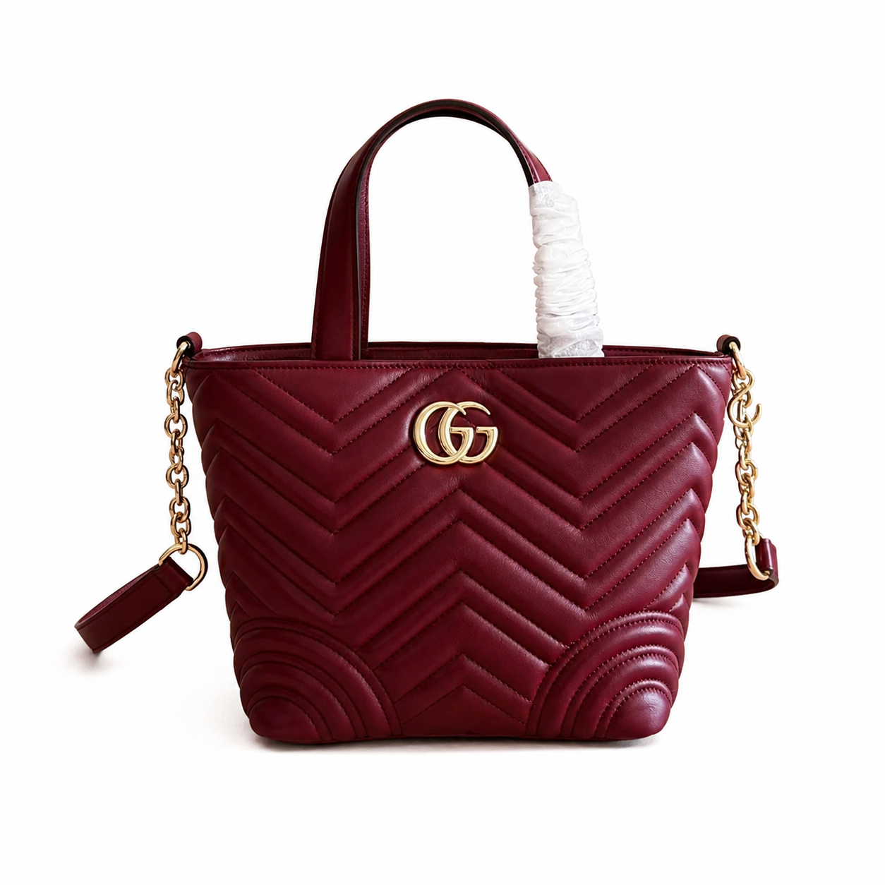 Gucci GG Marmont Chevron Mini Tote Bag