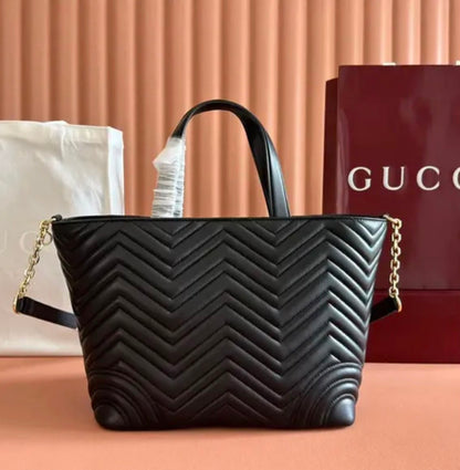 Gucci GG Marmont Chevron Mini Tote Bag