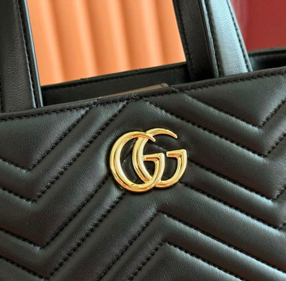 Gucci GG Marmont Chevron Mini Tote Bag