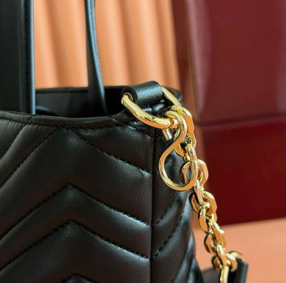 Gucci GG Marmont Chevron Mini Tote Bag