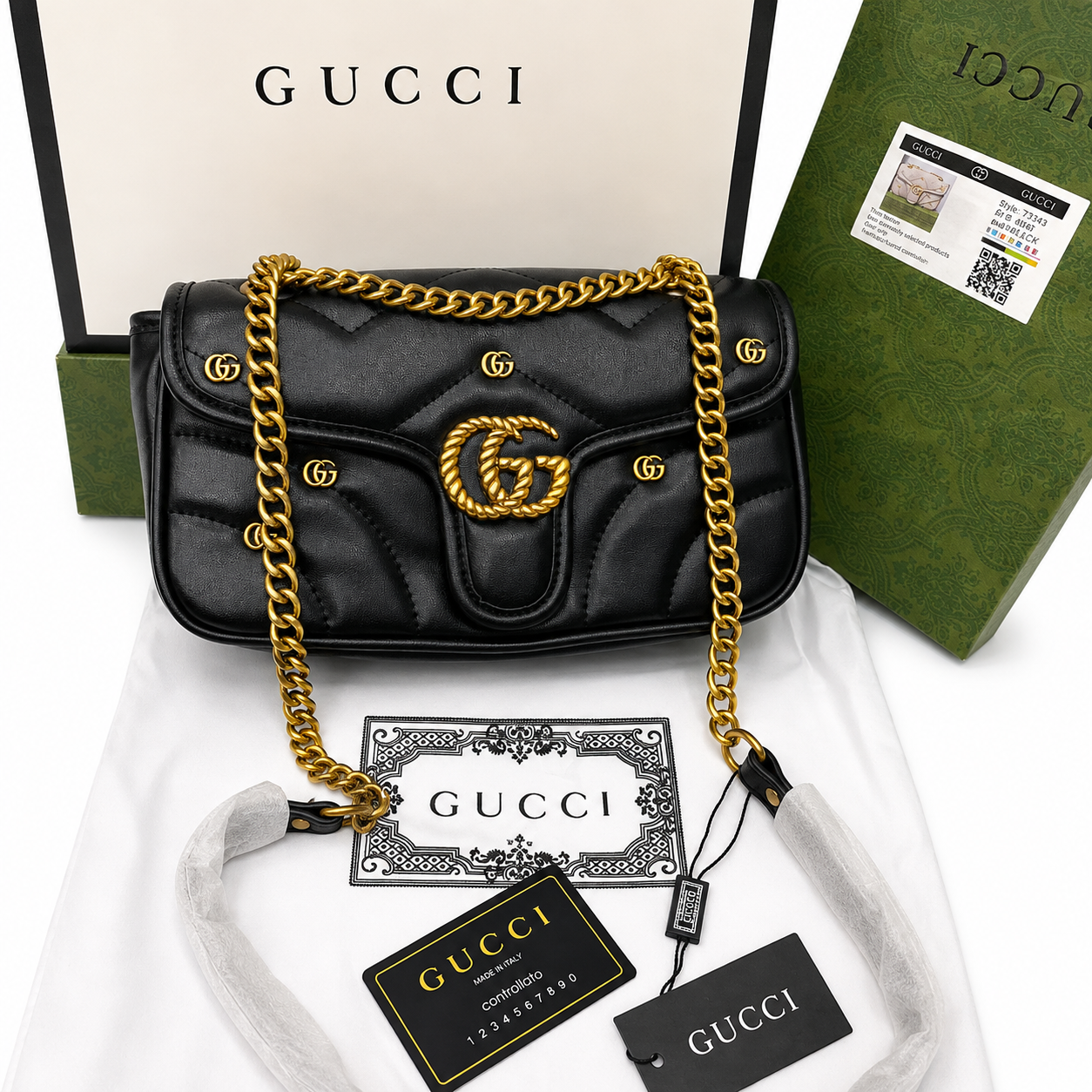 Gucci GG Marmont Matelassé Small Shoulder Bag