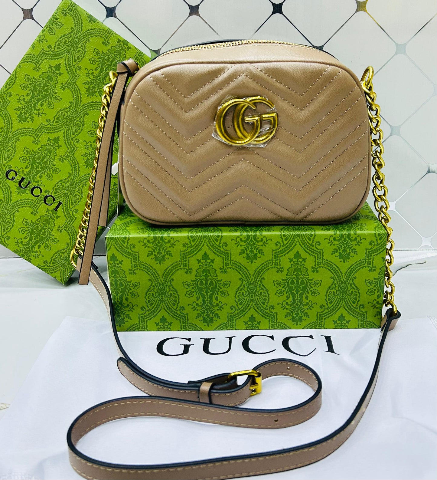 Gucci GG Marmont Quilted Camera Bag