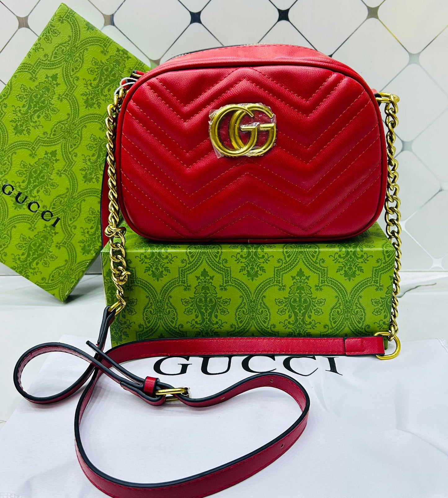 Gucci GG Marmont Quilted Camera Bag