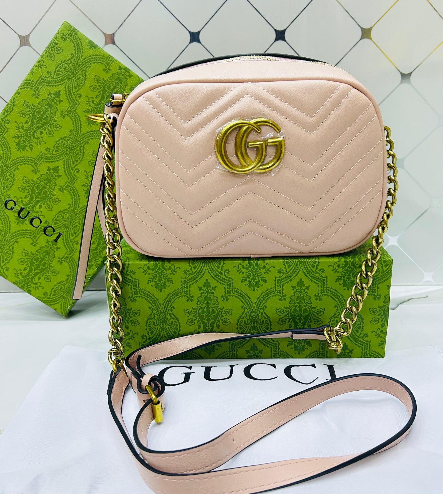 Gucci GG Marmont Quilted Camera Bag