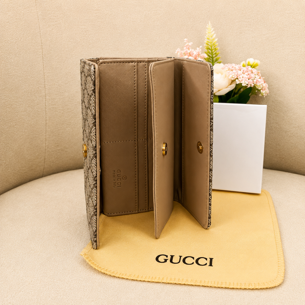 Gucci GG Marmont Supreme Continental Wallet