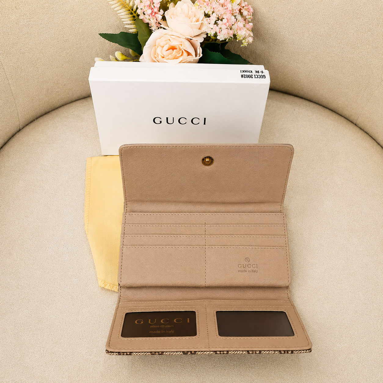 Gucci GG Marmont Supreme Continental Wallet