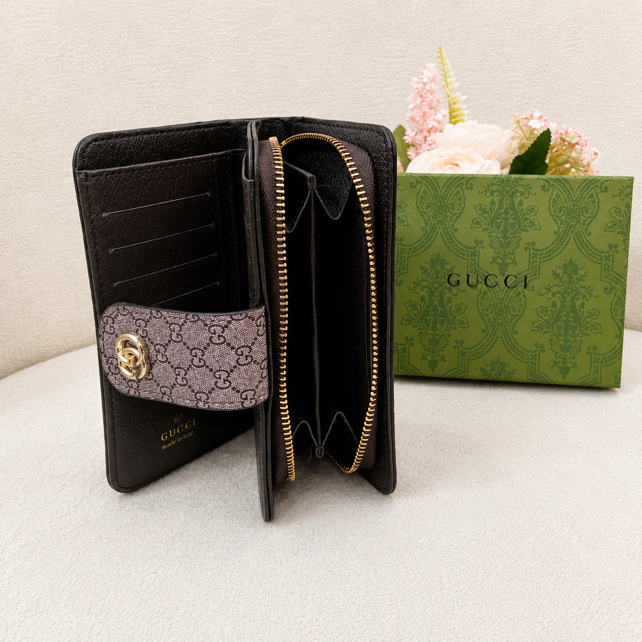 Gucci GG Monogram Continental Wallet