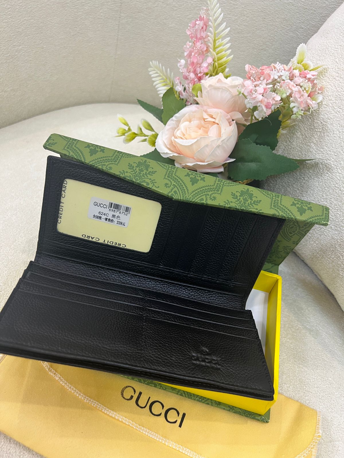 Gucci GG Monogram Long Wallet Style