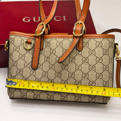 Gucci GG Monogram Mini Tote Crossbody Bag